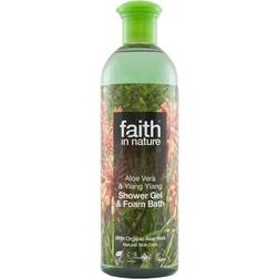 Faith in Nature Aloe Vera & Ylang Ylang Badesæbe & Skumbad 400ml