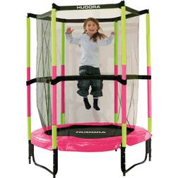 Hudora Jump 140 Trampoline Avec Réseau De Sécurité Bleu