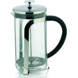 Kela Venecia Cafetiere A Piston Verre/Acier Inoxydable Transparent/Gris 21 cm