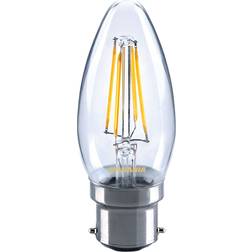 Sylvania Bombilla vela LED B22 4,5W 827 transparente