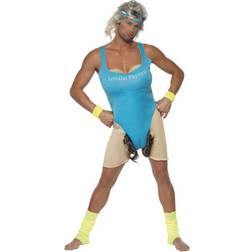 Smiffys Costume d'istruttrice Aerobica per uomo