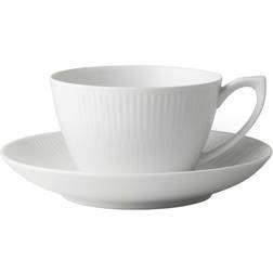 Royal Copenhagen White Fluted Tea Cup, Coffee Cup 28cl