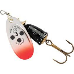 Blue Fox Vibrax Flake 3 Silver Red Black Flake SRBF