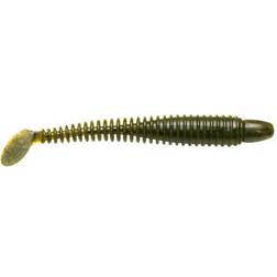 Lunker City Swimming Ribster 10cm Green Pumkin 10-pack