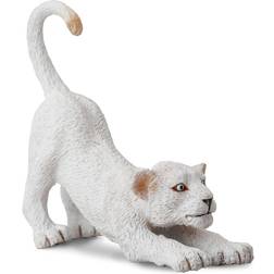 Collecta White Lion Cub Figure (Small) (Stretching)