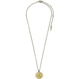 Pilgrim Aquarius Necklace - Gold/Transparent