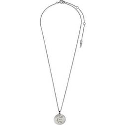 Pilgrim Aquarius Necklace - Silver/Transparent