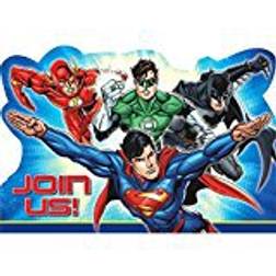 Amscan Justice League Postcard Invites