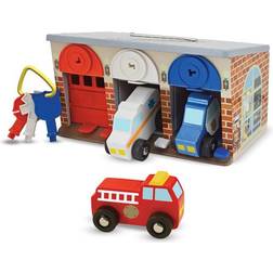Melissa & Doug Lås & Kör Räddningsbilarnas Garage