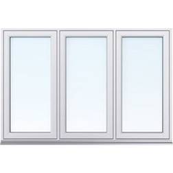 Traryd Fönster Optimal PLUS F3 22-09 Aluminium Vridfönster 3-glasfönster 220x90cm