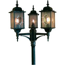 Konstsmide Milano Black/Silver Lamp Post 230cm