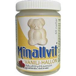 Carls-Bergh Minallvit Vanilj/Hallon 60 st