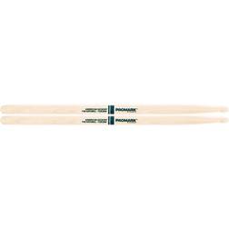 Promark TXR2BW Classic Forward 2B Drumsticks Oval Wood Tip Natural, Raw Hickory Consistent Weight and Pitch 1 Pair