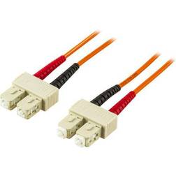 Deltaco Duplex Multimode OM1 62.5/125 SC - SC LSZH 10m