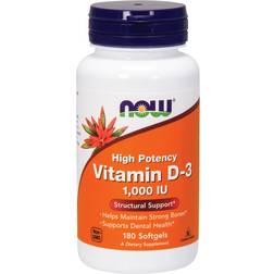 Now Foods Vitamin D-3 1000iU 180 Stk.