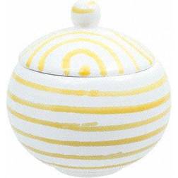 Gmundner Gelbgeflammt Sugar bowl 10cm