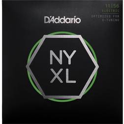 D'Addario Cuerdas Guitarra Electrica Cuerdas de Guitarra Cuerdas para Guitarra Eléctrica NYXL1156 Cuerdas para Guitarra Eléctrica Nickel Wound, Superiores Medium/Inferiores Ext