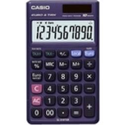Casio Calculatrice de poche SL-310TER bleu solaire, à pile(s)