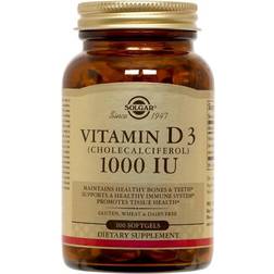 Solgar Vitamin D3 (Cholecalciferol) 1000iu 100 stk