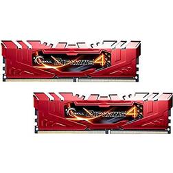 G.Skill Ripjaws 4 DDR4-2666 8GB CL15 Dual Channel (2 pcs) Intel XMP Rood