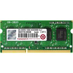 Transcend TS256MSK64V3N Memoria RAM 2 GB DDR3 1333 MHz