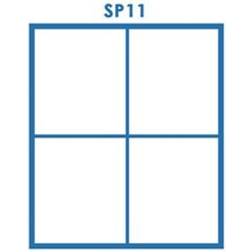 Tanum Alu- FF6x6 SP11 Aluminium Fast fönster 3-glasfönster 60x60cm