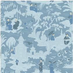 Cole & Son Tapete Chinese Toile von Blue bleu