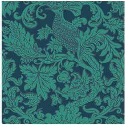 Cole & Son Damask Tapete Balabina von Jade Midnight Blue turquoise