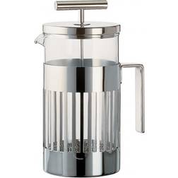 Alessi Cafetière 9094-3 Acier Inoxydable 18/10 Brillant Et Verre Résistant