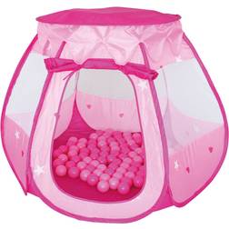 Knorrtoys Speeltent Bella met 100 Ballen Roze/lichtroze