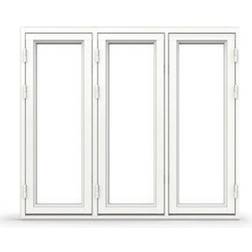 Tanum FS+FS+FS:20x7 Aluminium Sidohängt fönster 3-glasfönster 200x70cm