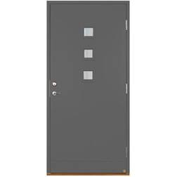 Leksandsdörren Saltö Ytterdörr Klarglas S 6000-N V (90x210cm)