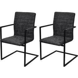 vidaXL Cantilever Köksstol 88.2cm 2st