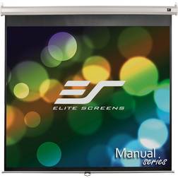 Elite Screens Schermo di Proiezione Manuale M84UWH Formato 16:9 6,7 kg, Bianco, Nero