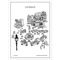 Olle Eksell London Plakat 50x70cm