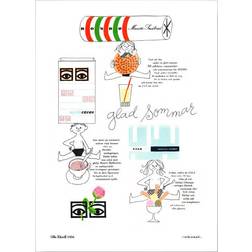 Olle Eksell Ögon Cacao 1956 Happy Summer Poster 50x70cm