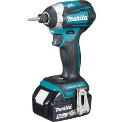 Makita Iskuruuvinväännin DTD154RTJ 18 V 2x5,0 Ah akku