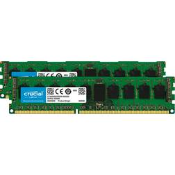 Crucial 16GB (2 x 8GB) ECC Unbuffered DDR3L 1600 (PC3L 12800) Server Memory Model CT2KIT102472BD160B