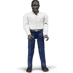 Bruder Figurita Hombre negro con camisa blanca Figuras BRU60004