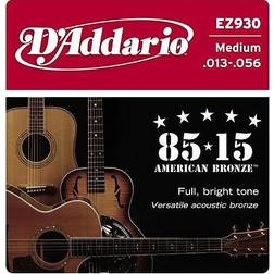 D'Addario EZ930 85/15 Medium 13-56 Corde per Chitarra Acustica Tono Brillante