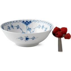 Royal Copenhagen Blue Fluted Half Lace Serving Bowl 16cm 0.35L