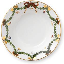 Royal Copenhagen Star Fluted Christmas Soup Plate 17cm