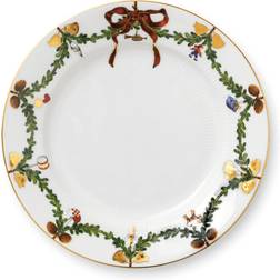 Royal Copenhagen Star Fluted Christmas Dinner Plate 8.661"