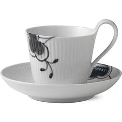 Royal Copenhagen Black Fluted Mega Tea Cup 8.454fl oz