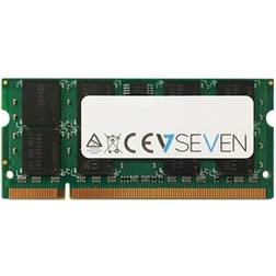 V7 DDR2 module 2 Go SO DIMM 200 broches 800 MHz PC2-6400 mémoire sans tampon non ECC