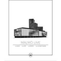 Sverigemotiv Malmö Live Poster 40x50cm