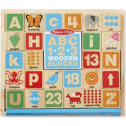 Melissa & Doug ABC/123 Wooden Blocks