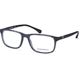 Emporio Armani da vista Ea3098 cod. colore 5549 Uomo Squadrata Blu