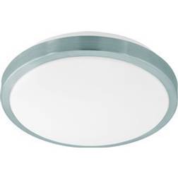 Eglo Competa 1 Nickel/White Ceiling Flush Light ∅ 32.5cm