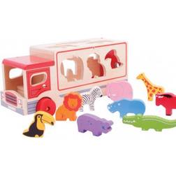 Bigjigs Sorteringsbuss Safari